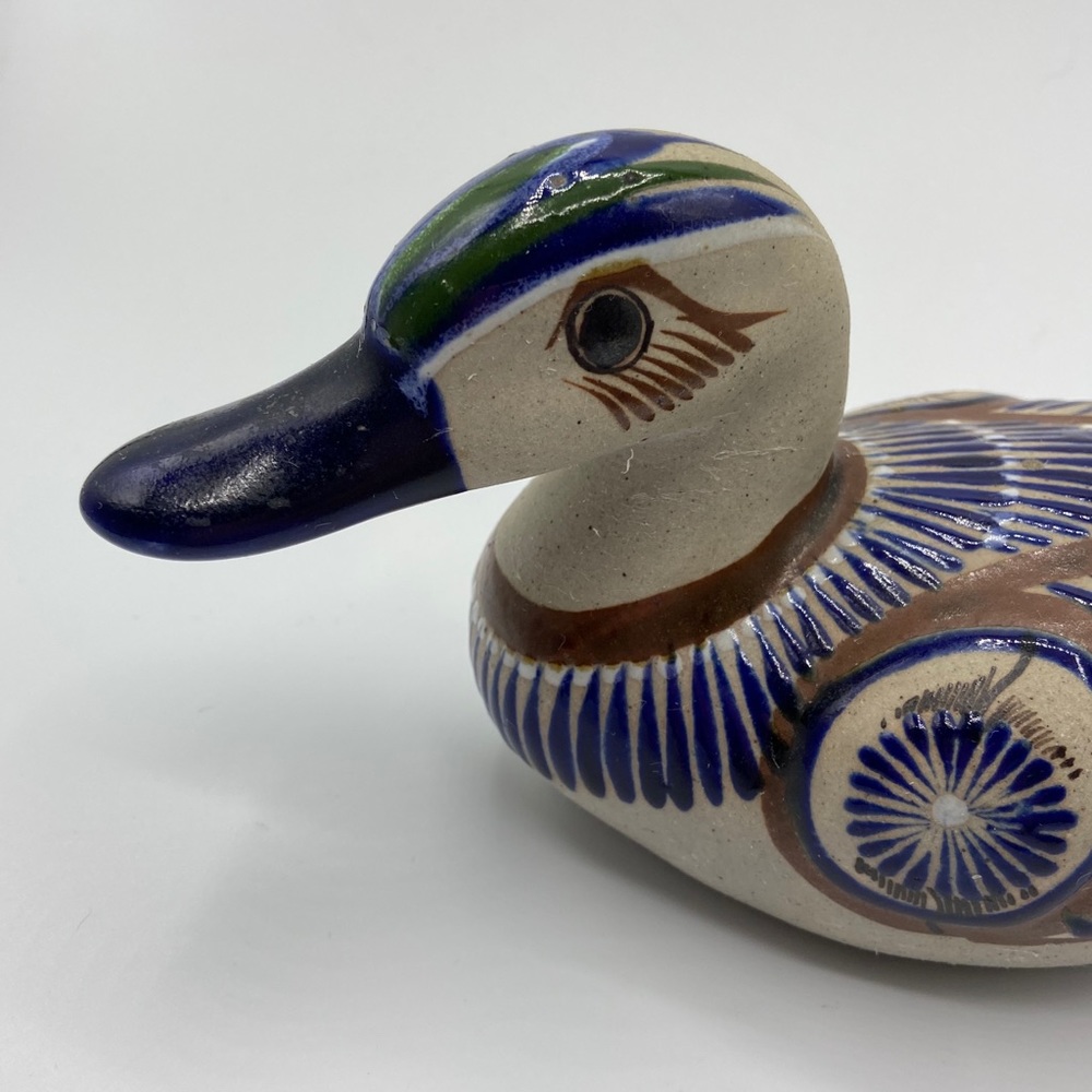 Vintage Tostado Ceramic Mexican Pottery Duck